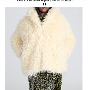 Eloquii Cream Teddy Jacket